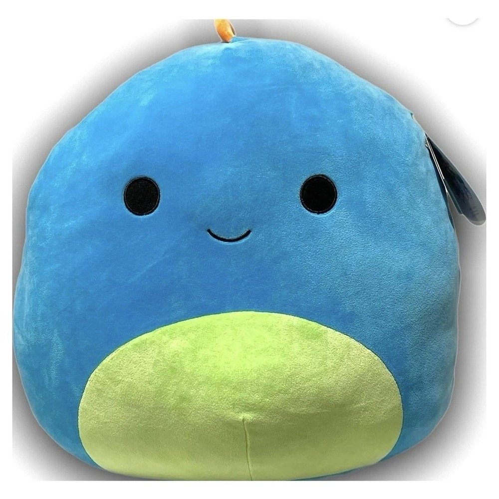 Squishmallows Darex the Dinosaur 16" Blue Plush Target Exclusive w Orange Spikes